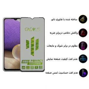 محافظ صفحه نمایش اپیکوی مدل Cactus-ESD-Privacy مناسب برای گوشی موبایل سامسونگ Galaxy A32 5G/A12 4G/ M12 / M32 5G/F12