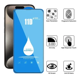 محافظ صفحه نمایش 11D اپیکوی مدل Blue ESD مناسب برای گوشی موبایل اپل iPhone 15 Pro