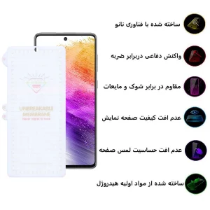 محافظ صفحه نمایش اپیکوی مدل Hydrogel مناسب برای گوشی موبایل سامسونگ Galaxy A73/ A72/ A71/ A91/ A81/ F62/ M62