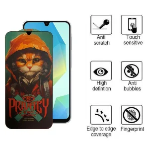 محافظ صفحه نمایش حریم شخصی اپیکوی مدل Privacy Hoodie Cat مناسب برای گوشی موبایل سامسونگ Galaxy A26/A16