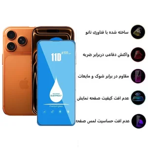 محافظ صفحه نمایش اپیکوی مدل Blue ESD مناسب برای گوشی موبایل اپل iPhone 17 Pro / 17 / 16 Pro