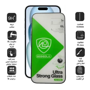 محافظ صفحه نمایش اپیکوی مدل Ultra Strong Glass مناسب برای گوشی موبایل اپل iPhone 16/15/14 Pro