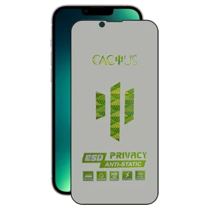 محافظ صفحه نمایش حریم شخصی اپیکوی مدل Cactus-ESD-Privacy مناسب برای گوشی موبایل اپل iPhone 16e/14/13 Pro/ 13