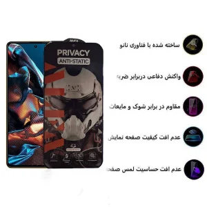 محافظ صفحه نمایش حریم شخصی اپیکوی مدل Alpha مناسب برای گوشی موبایل شیائومی Poco X5 Pro / X5 / X4 Pro 5G / X3 Pro / X3 NFC / X3 / X2