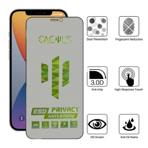 محافظ صفحه نمایش حریم شخصی اپیکوی مدل Cactus-ESD-Privacy مناسب برای گوشی موبایل اپل iPhone 12 Pro / 12