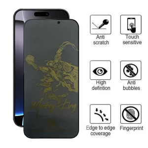 محافظ صفحه نمایش حریم شخصی اپیکوی مدل Monkey King مناسب برای گوشی موبایل اپل iPhone 16 Pro Max