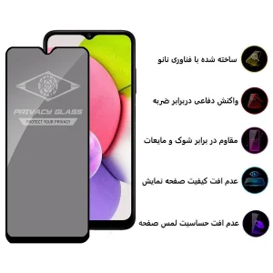 محافظ صفحه نمایش حریم شخصی اپیکوی مدل Pre مناسب برای گوشی موبایل سامسونگ Galaxy A03S / A02 / A02S / M02S / F02S