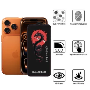 محافظ صفحه نمایش اپیکوی مدل Red Dragon ESD مناسب برای گوشی موبایل اپل iPhone 17 Pro / 17 /16 Pro