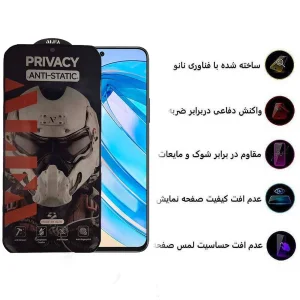 محافظ صفحه نمایش حریم شخصی اپیکوی مدل Alpha مناسب برای گوشی موبایل آنر 90 Lite/ 90 GT/ X8a/ X8b/ X8 4G