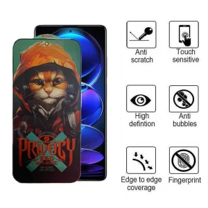 محافظ صفحه نمایش حریم شخصی اپیکوی مدل Privacy Hoodie Cat مناسب برای گوشی موبایل شیائومی Redmi Note 12 Pro Plus/ Note 12 Pro 5G /Note 12 Pro 4G/ Note 12 5G /Note 12 4G/Note 12 (China)