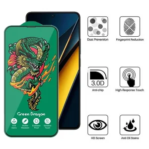 محافظ صفحه نمایش اپیکوی مدل Green Dragon ExplosionProof مناسب برای گوشی موبایل شیائومی Poco X6 Pro 5G/ X6 5G/ M6 Pro 4G