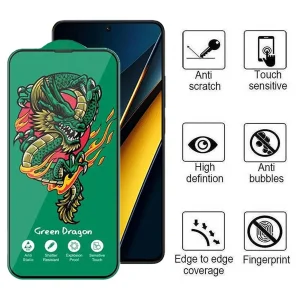 محافظ صفحه نمایش اپیکوی مدل Green Dragon ExplosionProof مناسب برای گوشی موبایل شیائومی Poco X6 Pro 5G/ X6 5G/ M6 Pro 4G