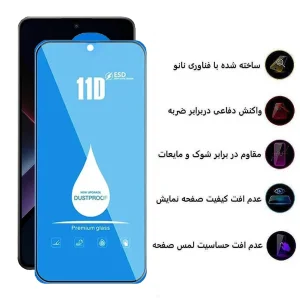 محافظ صفحه نمایش اپیکوی مدل Blue ESD مناسب برای گوشی موبایل شیائومی  Poco X7 Pro/ X6 Pro / Redmi Note 14 / Turbo 4