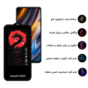 محافظ صفحه نمایش اپیکوی مدل Dragon ESD مناسب برای گوشی موبایل شیائومی Poco X4 GT / M4 Pro 5G / X3 GT