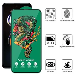 محافظ صفحه نمایش اپیکوی مدل Green Dragon ExplosionProof مناسب برای گوشی موبایل شیائومی Redmi Note 12T Pro/ Redmi Note 11T Pro Plus/ Redmi Note 11T Pro/ Redmi Note 11T 5G/ Redmi Note 11S 5G
