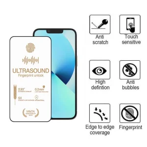 محافظ صفحه نمایش اپیکوی مدل UltraSound مناسب برای گوشی موبایل اپل iPhone 16e /14 /13 /13 Pro