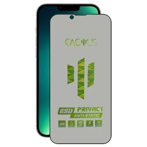 محافظ صفحه نمایش حریم شخصی اپیکوی مدل Cactus-ESD-Privacy مناسب برای گوشی موبایل اپل iPhone 14 / 13 Pro / 13