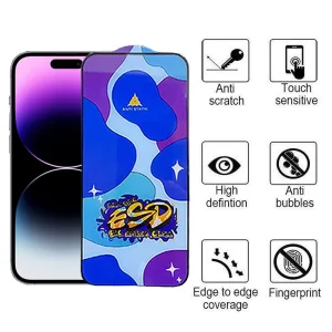 محافظ صفحه نمایش اپیکوی مدل Star ESD مناسب برای گوشی موبایل اپل iPhone 14 Pro Max