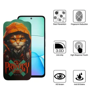 محافظ صفحه نمایش حریم شخصی اپیکوی مدل Hoodie Cat مناسب برای گوشی موبایل شیائومی Redmi 13 5G/ 13 4G / 12 4G / Poco M6 4G/ Redmi Note 13R