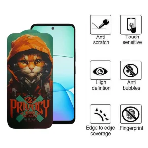 محافظ صفحه نمایش حریم شخصی اپیکوی مدل Hoodie Cat مناسب برای گوشی موبایل شیائومی Redmi 13 5G/ 13 4G / 12 4G / Poco M6 4G/ Redmi Note 13R
