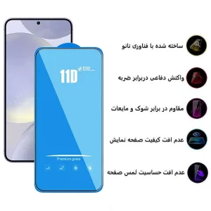 محافظ صفحه نمایش 11D اپیکوی مدل Blue ESD مناسب برای گوشی موبایل سامسونگ Galaxy S24 Plus
