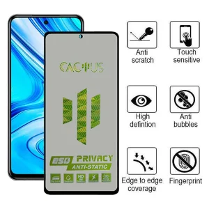 محافظ صفحه نمایش حریم شخصی اِپیکوی مدل Cactus-ESD-Privacy مناسب برای گوشی موبایل شیائومی Redmi Note 9 Pro Max / Note 9 Pro 5G / Note 9 Pro / Note 9 Pro (India) / Note 9S / Note 10 Lite