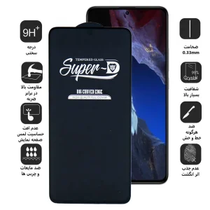 محافظ صفحه نمایش اپیکوی مدل Super 5D مناسب برای گوشی موبایل شیائومی  Poco F5 Pro/F5/F4/Redmi Note 12 Turbo