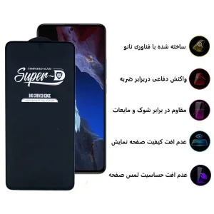 محافظ صفحه نمایش اپیکوی مدل Super 5D مناسب برای گوشی موبایل شیائومی  Poco F5 Pro/F5/F4/Redmi Note 12 Turbo