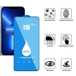 محافظ صفحه نمایش 11D اپیکوی مدل Blue ESD مناسب برای گوشی موبایل اپل iPhone 13 Pro Max/ 14 Plus
