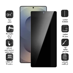 محافظ صفحه نمایش اپیکوی مدل Privacy مناسب برای گوشی موبایل سامسونگ Galaxy S25 Ultra