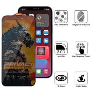 محافظ صفحه نمایش حریم شخصی اپیکوی مدل Knight Privacy مناسب برای گوشی موبایل اپل iPhone 16E / 13 / 13 Pro / 14