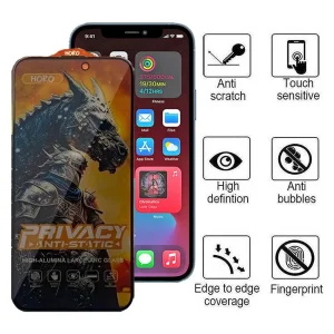محافظ صفحه نمایش حریم شخصی اپیکوی مدل Knight Privacy مناسب برای گوشی موبایل اپل iPhone 16E / 13 / 13 Pro / 14