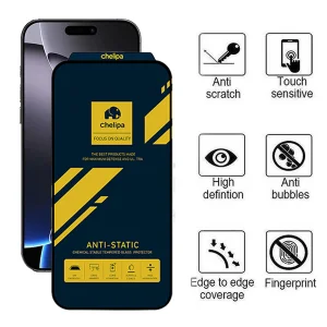 محافظ صفحه نمایش اپیکوی مدل Chelipa Anti-Static مناسب برای گوشی موبایل اپل iPhone 16 Pro Max