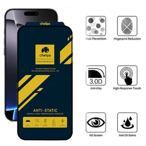 محافظ صفحه نمایش اپیکوی مدل Chelipa Anti-Static مناسب برای گوشی موبایل اپل iPhone 16 Pro Max