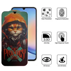 محافظ صفحه نمایش اپیکوی مدل Privacy Hoodie Cat مناسب برای گوشی موبایل سامسونگ Galaxy A24 4G/A25/A15 4G/5G /F34