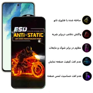 محافظ صفحه نمایش اِپیکوی مدل Fiery ESD مناسب برای گوشی موبایل سامسونگ Galaxy S21 FE 5G