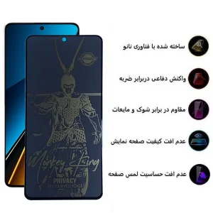 کاور اپیکوی مدل wukong privacy مناسب برای گوشی موبایل شیائومی Poco X6 Pro 5G/ X6 Neo/ M6 Pro 4G