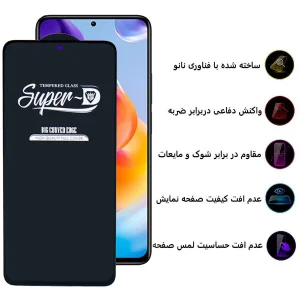 محافظ صفحه نمایش اپیکوی مدل Super 5D مناسب برای گوشی موبایل شیائومی Redmi Note 11 Pro Plus 5G/Note 11E Pro/Note 11 Pro 4G/Note 11 Pro 5G/Note 10 Pro Max / Note 10 Pro