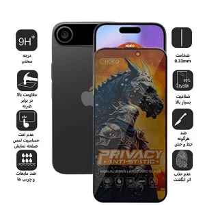 محافظ صفحه نمایش حریم شخصی اپیکوی مدل Knight Privacy مناسب برای گوشی موبایل اپل iPhone 17 Air