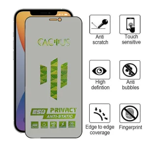 محافظ صفحه نمایش حریم شخصی اپیکوی مدل Cactus-ESD-Privacy مناسب برای گوشی موبایل اپل iPhone 12 Pro Max