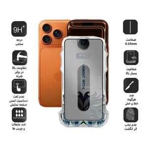 محافظ صفحه نمایش حریم شخصی اپیکوی مدل Lion Privacy Easy Install مناسب برای گوشی موبایل اپل iPhone 17 Pro Max به همراه کیت نصب