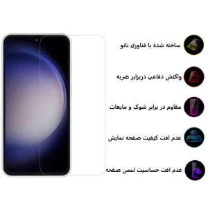 محافظ صفحه نمایش اِپیکوی مدل Clear Pro مناسب برای گوشی موبایل سامسونگ Galaxy S23 FE