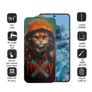محافظ صفحه نمایش حریم شخصی اپیکوی مدل Privacy Hoodie Cat مناسب برای گوشی موبایل گوگل Pixel 9 Pro XL
