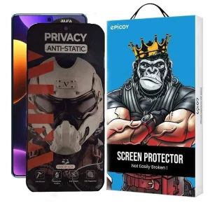 محافظ صفحه نمایش حریم شخصی اپیکوی مدل Alpha مناسب برای گوشی موبایل شیائومی Redmi Note 12 Turbo/ Note 12 Pro 5G/ Note 12 Explorer/ Note 12 Discovery/ Note 12 Pro Speed