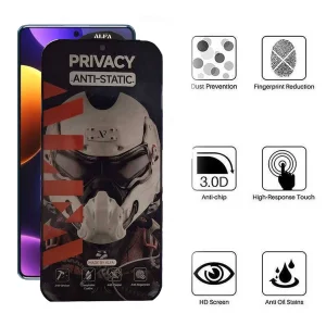 محافظ صفحه نمایش حریم شخصی اپیکوی مدل Alpha مناسب برای گوشی موبایل شیائومی Redmi Note 12 Turbo/ Note 12 Pro 5G/ Note 12 Explorer/ Note 12 Discovery/ Note 12 Pro Speed