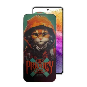 محافظ صفحه نمایش حریم شخصی اپیکوی مدل Privacy Hoodie Cat مناسب برای گوشی موبایل سامسونگ Galaxy A73 5G/A72/A71/M54/M53/M52 5G/M51