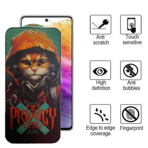 محافظ صفحه نمایش حریم شخصی اپیکوی مدل Privacy Hoodie Cat مناسب برای گوشی موبایل سامسونگ Galaxy A73 5G/A72/A71/M54/M53/M52 5G/M51