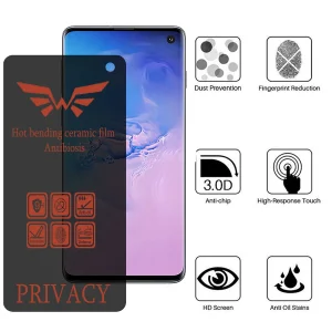 محافظ صفحه نمایش حریم شخصی اپیکوی مدل  Nano-Privacy مناسب برای گوشی موبایل سامسونگ Galaxy S10