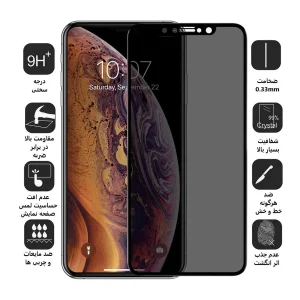 محافظ صفحه نمایش حریم شخصی اپیکوی مدل Pry مناسب برای گوشی موبایل اپل iPhone 11 Pro Max / XS Max