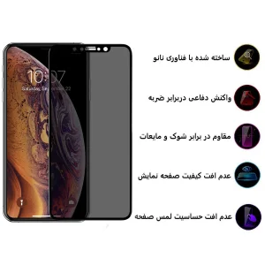 محافظ صفحه نمایش حریم شخصی اپیکوی مدل Pry مناسب برای گوشی موبایل اپل iPhone 11 Pro Max / XS Max